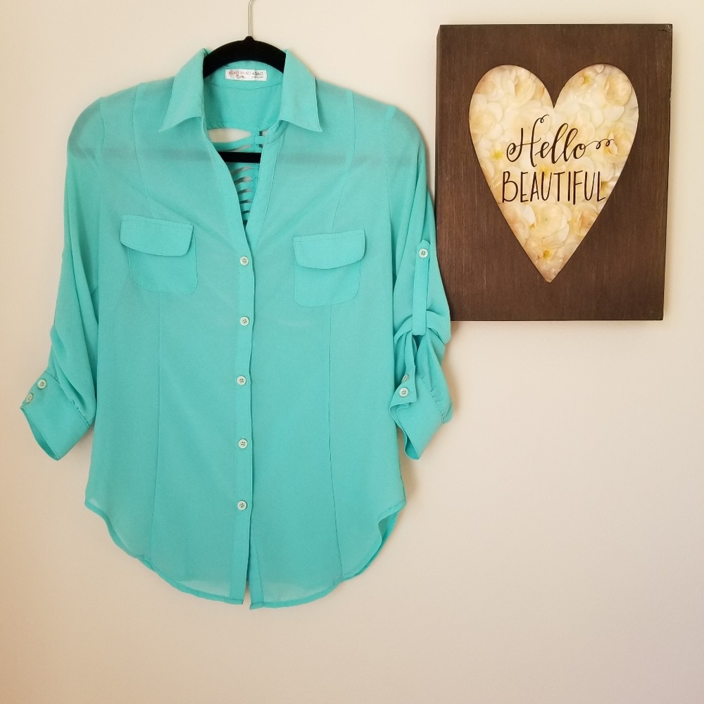 Agaci Button-Down Blouse